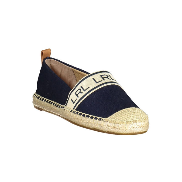 Blauer Polyester Damen-Flachschuh