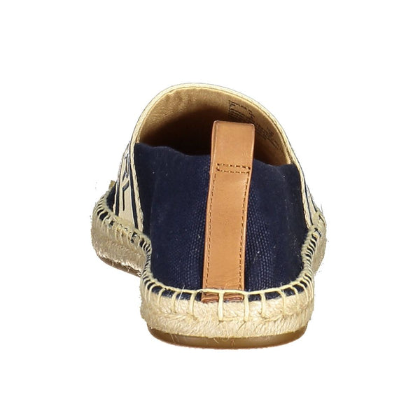 Blauer Polyester Damen-Flachschuh
