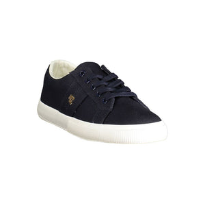 Blaue Baumwolle Damen Sneaker