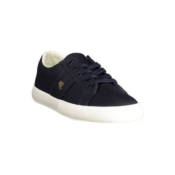 Blaue Baumwolle Damen Sneaker