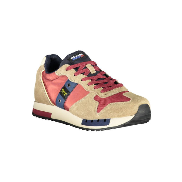 Beige Sportschuhe mit kontrastierenden Akzenten