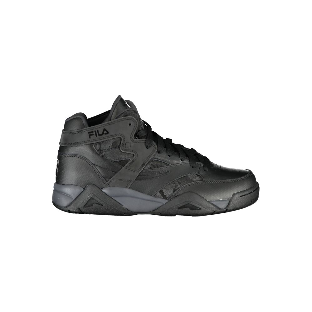 Sportliche High-Top-Sneakers mit kontrastierenden Details