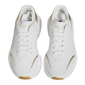 Weiß Gold Daymaster Low Top Turnschuhe Schuhe