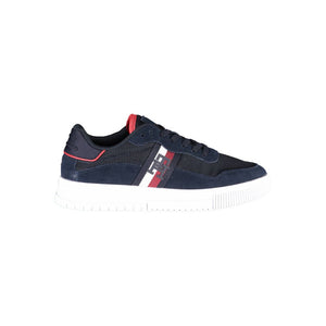 Blauer Polyester Herren Sneaker