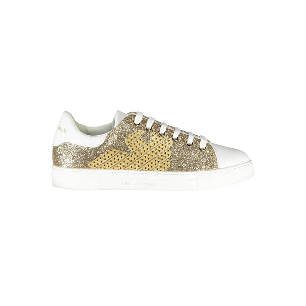 Gold Polyester Damen Sneaker