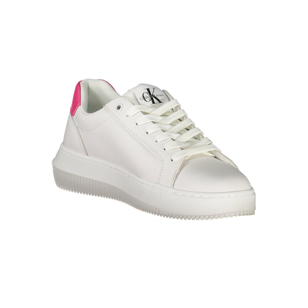 Weißes Leder Damen Sneaker
