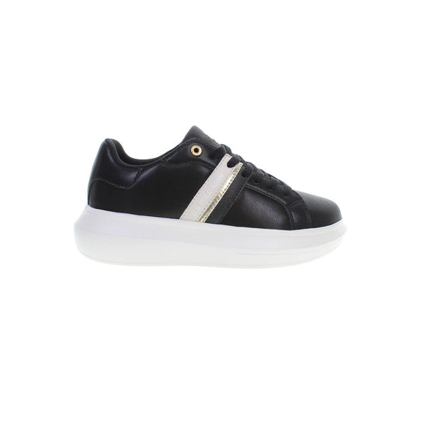 Schwarzer Polyester Damen Sneaker