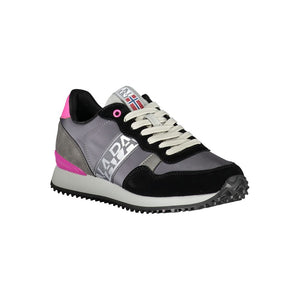 Schicke Graue Kontrast-Schnürsenkel-Sneakers