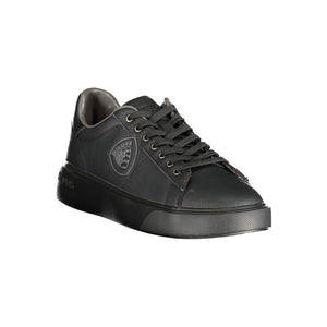 Schwarzer Polyester Sneaker