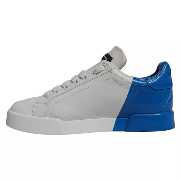Weiß Blau Logo Portofino Turnschuhe Schuhe