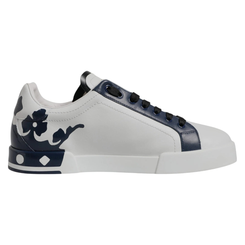 Weiß Blau Crown Low Top Männer Turnschuhe Schuhe
