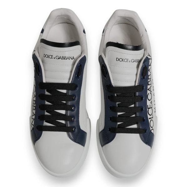 Weiß Blau Crown Low Top Männer Turnschuhe Schuhe
