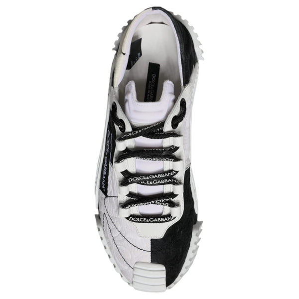 Weiß Schwarz Low Top NS1 Turnschuhe Schuhe