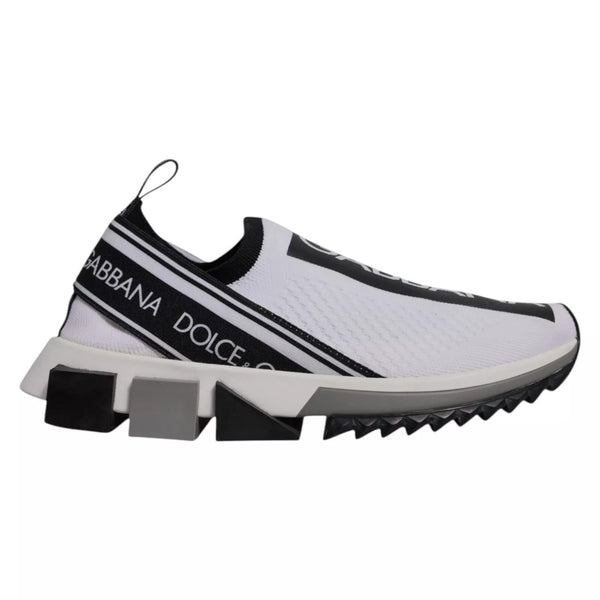 Weiß Schwarz Slip On Sorrento Sneakers Schuhe