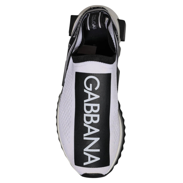 Weiß Schwarz Slip On Sorrento Sneakers Schuhe