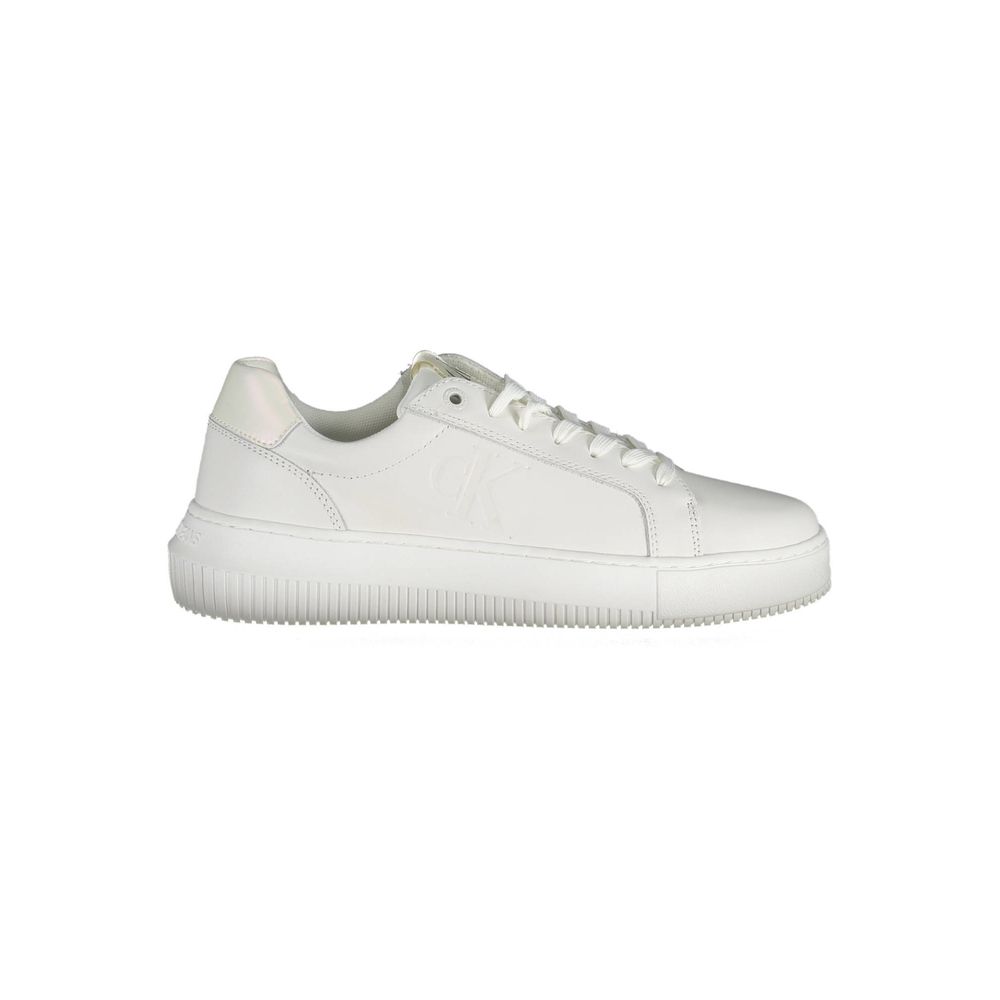 Weißes Leder Damen Sneaker