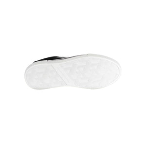Schwarzes Leder Damen Sneaker