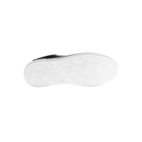 Schwarzes Leder Damen Sneaker