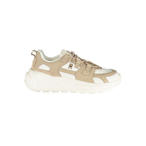 Weißes Polyethylen Damen Sneaker