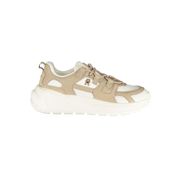Weißes Polyethylen Damen Sneaker