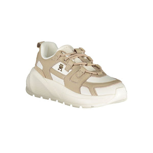 Weißes Polyethylen Damen Sneaker
