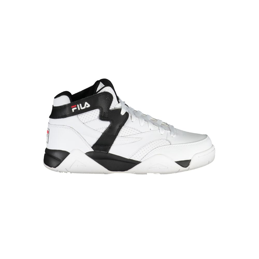 Sportliche High-Top-Schnürsneakers mit kontrastierenden Details