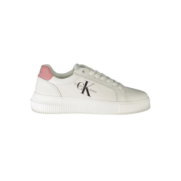 Sneaker aus weißem Polyester