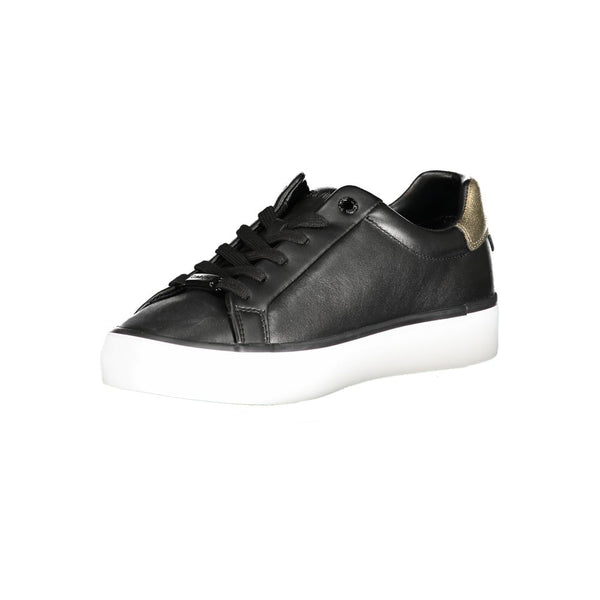 Schwarzer Polyester Sneaker