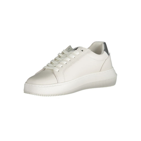 Sneaker aus weißem Polyester