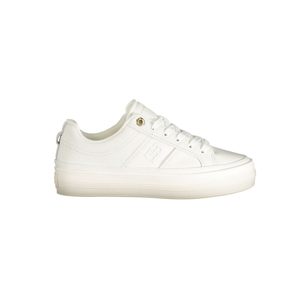 Weißes Polyethylen Damen Sneaker