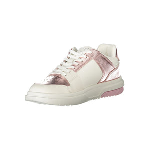 Weißes Polyethylen Damen Sneaker