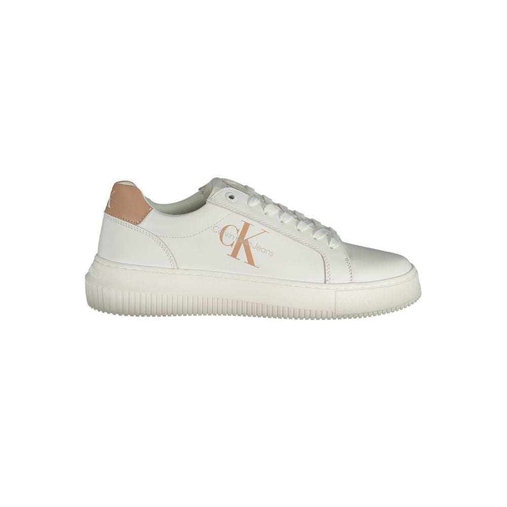 Weißes Leder Damen Sneaker