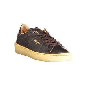 Braunes Leder Herren Sneaker