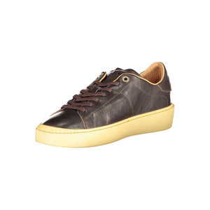 Braunes Leder Herren Sneaker