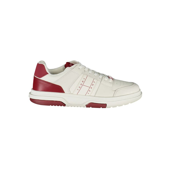 Rote Leder Herren Sneaker