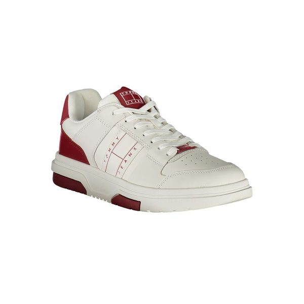 Rote Leder Herren Sneaker