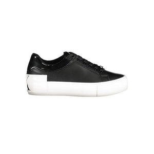 Schwarzer Polyester Sneaker
