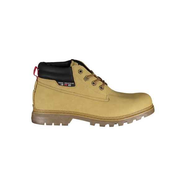 Beige Polyester Herrenstiefel