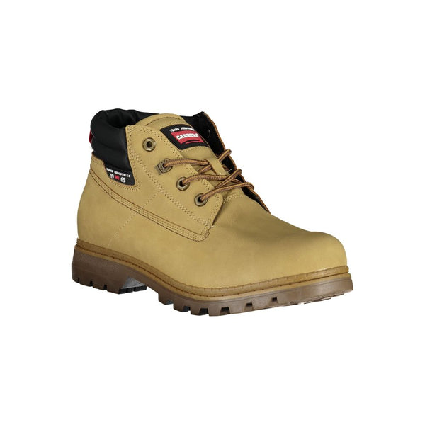 Beige Polyester Herrenstiefel