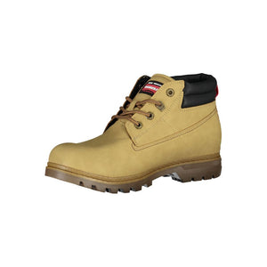 Beige Polyester Herrenstiefel