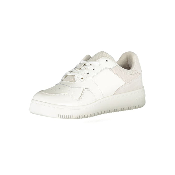 Sneaker aus weißem Polyester