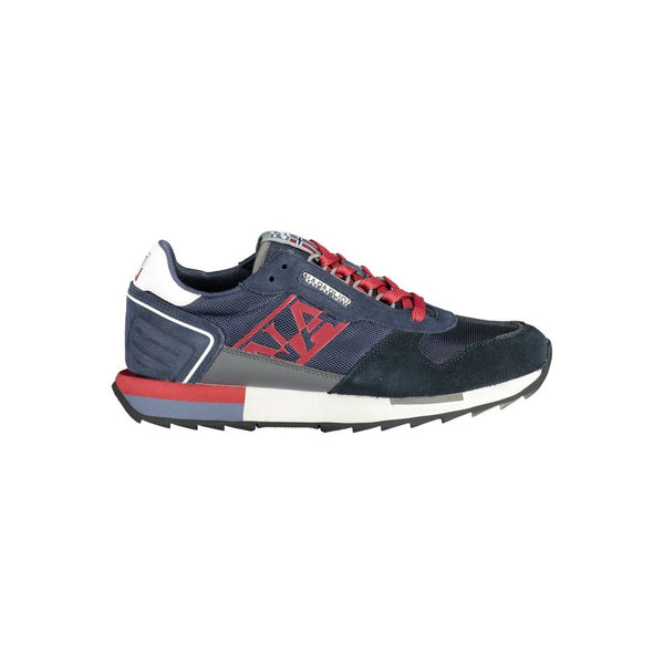 Blaue Leder Herren Sneaker