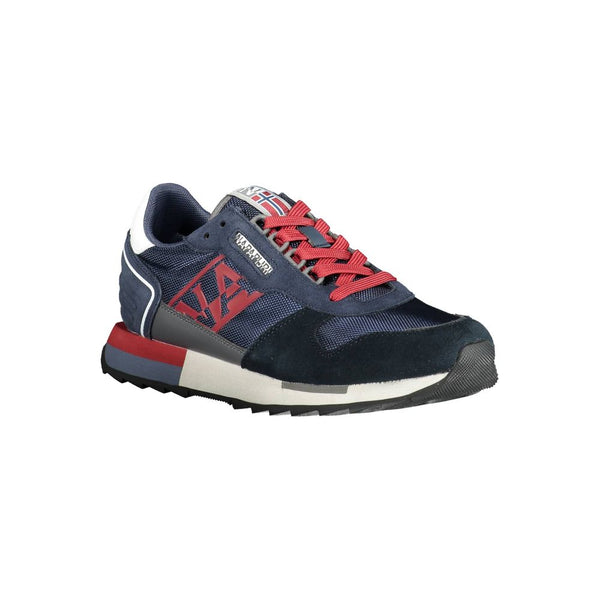 Blaue Leder Herren Sneaker