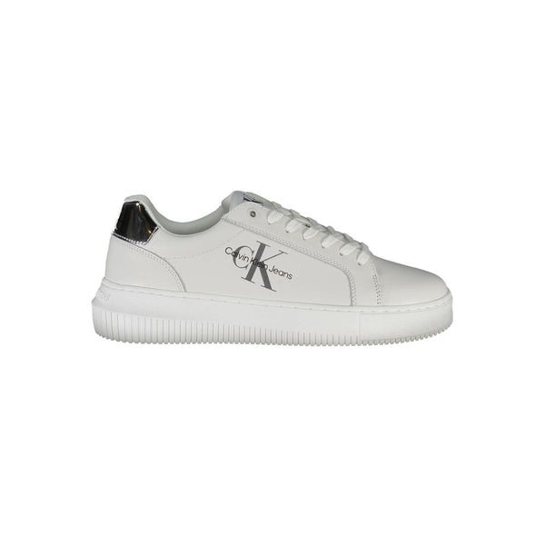 Sneaker aus weißem Polyester
