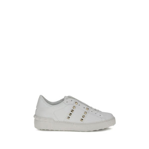 Weiße Kalbshaut Bos Taurus Sneakers mit niedrigem Schaft