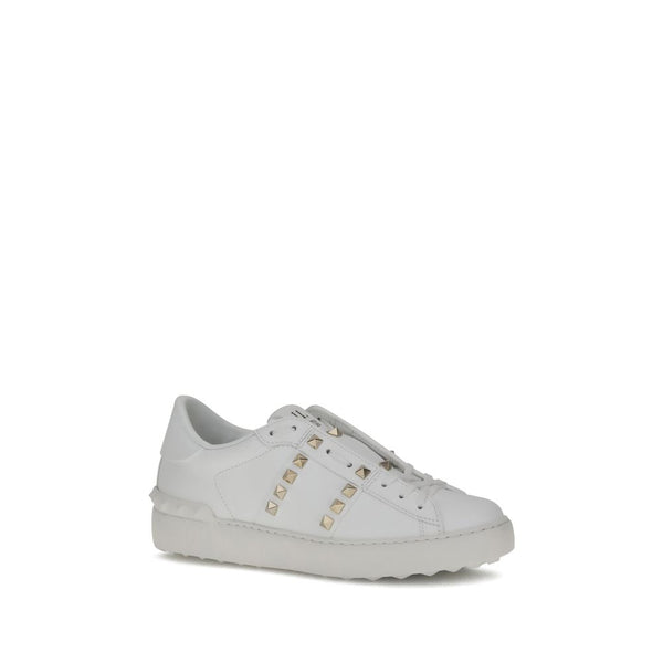 Weiße Kalbshaut Bos Taurus Sneakers mit niedrigem Schaft