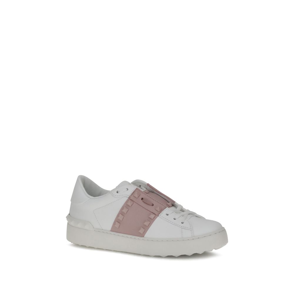 Weiße Kalbshaut Bos Taurus Sneakers mit niedrigem Schaft