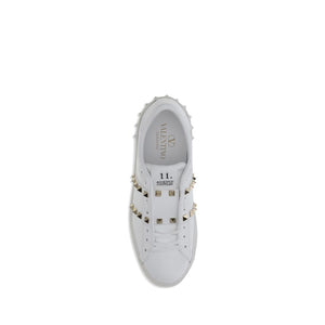 Weiße Kalbshaut Bos Taurus Sneakers mit niedrigem Schaft