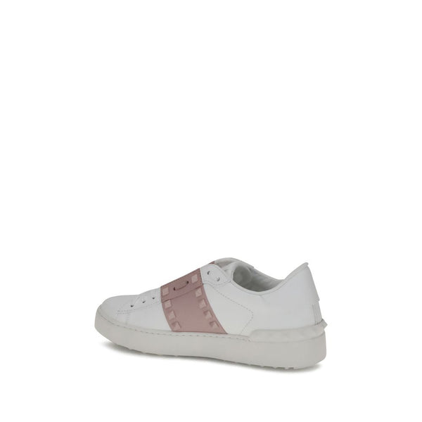 Weiße Kalbshaut Bos Taurus Sneakers mit niedrigem Schaft