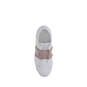 Weiße Kalbshaut Bos Taurus Sneakers mit niedrigem Schaft